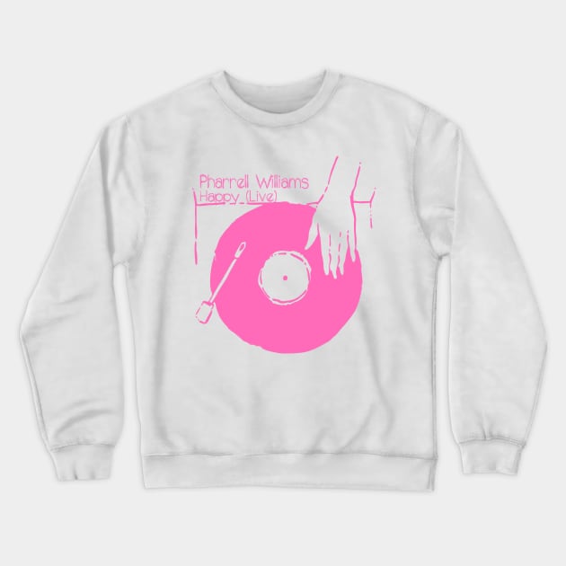 Get Your Vinyl - Happy Crewneck Sweatshirt by earthlover
